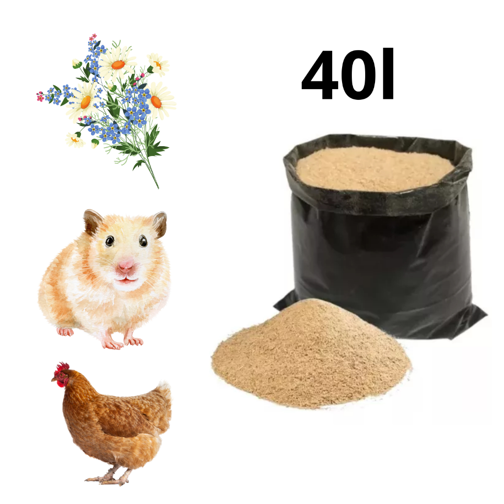 Serragem maravalha 40Litros composteira, roedores, aves