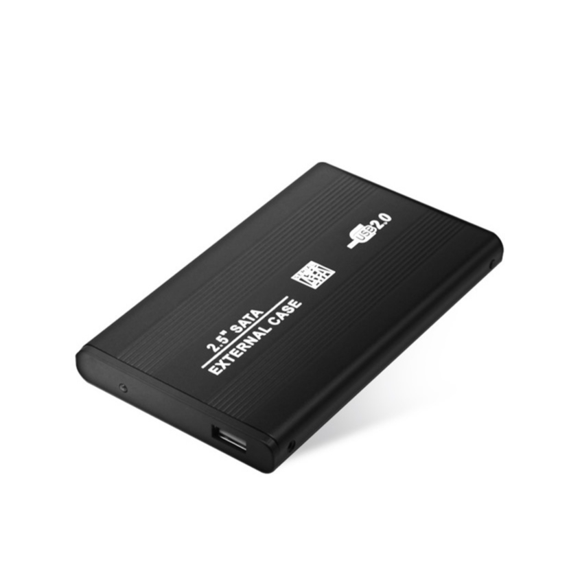 Case Externo 2.5" SATA para HD/SSD – USB 2.0 com Capa Protetora