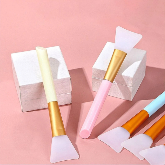 Espátula Silicone Pincel de Máscara Acessório Aplicar Skin Care Facial Cores Sortidas