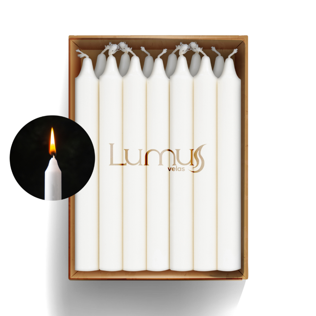 Kit de 200 Velas Palito Brancas de 18X1,5 cm - Parafina Pura - Queima de 5 Horas em Oferta na Shopee