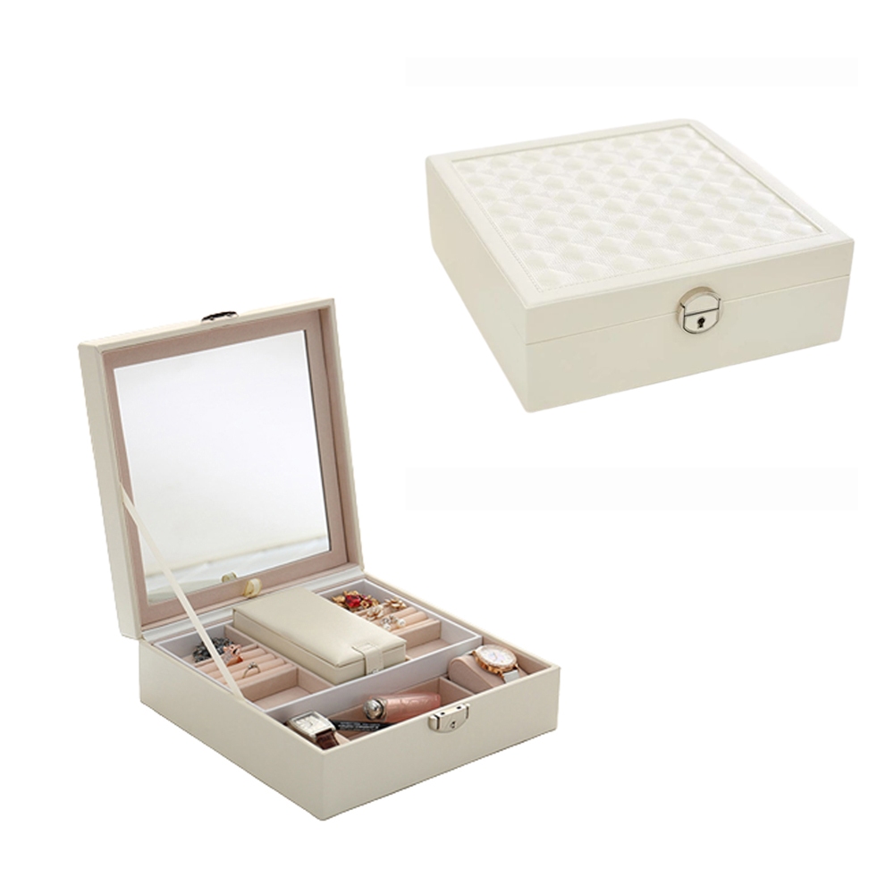 Estojo Caixa Maleta Porta Jóias, Bijuterias e Relógio em Oferta na Shopee