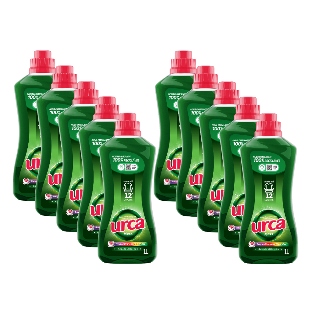 Kit 10L Lava Roupas Urca Líquido Verde em Oferta na Shopee