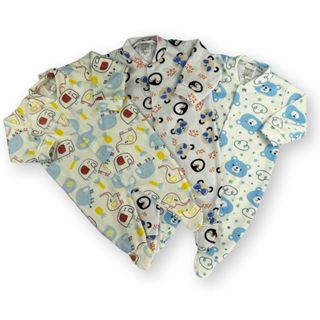 Kit C/3 - Macacão de Bebe Estampado Malha Canelada Linha Basic Confortável em Oferta na Shopee
