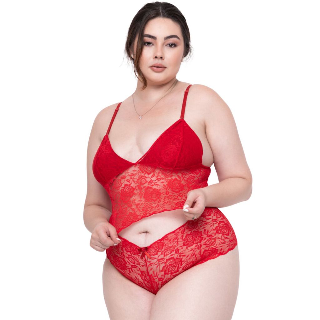 Conjunto Renda Espera Marido Sensual Plus-size Moda Íntima em Oferta na Shopee