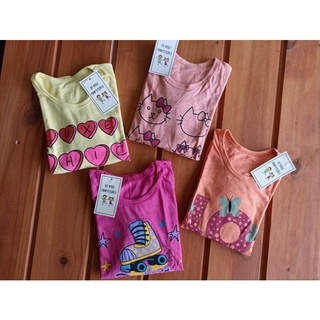 Kit 3 Camisetas Menina Blusa Infantil Manga Longa sortidas 1 ao 14