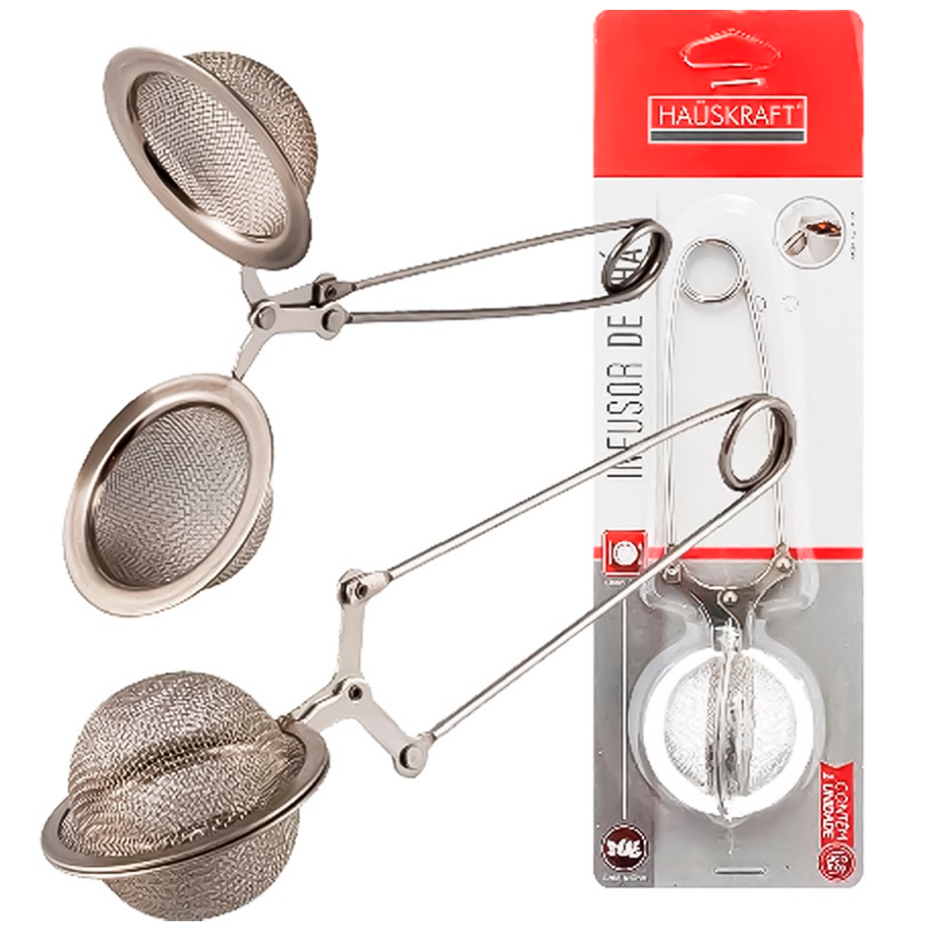Infusor De Chá Articulado Em Aço Inox Coador Peneira Prático - Hauskraft em Oferta na Shopee