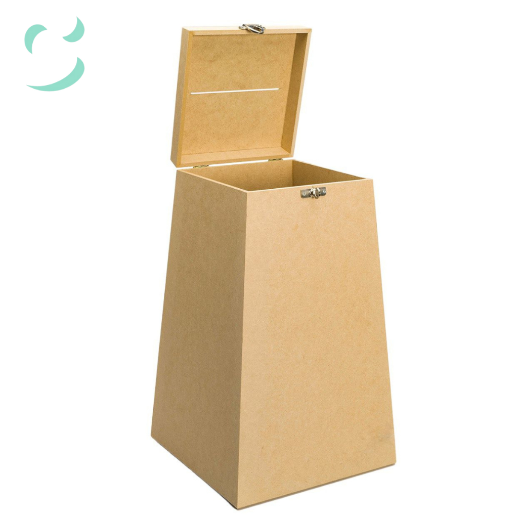 Urna Para Sorteio Super Grande Em Mdf Cru Oferta