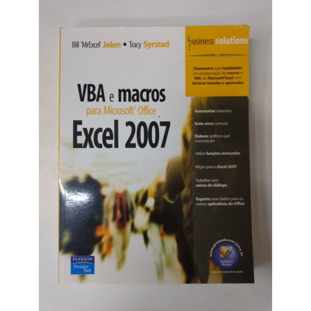 Livro Vba e Macros Microsoft Office Excel 2007 7227