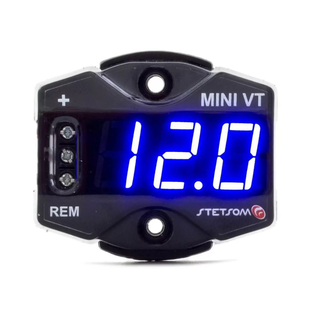 Voltimetro Stetsom Mini Vt Digital 12V Acionamento Remoto Led azul em Oferta na Shopee