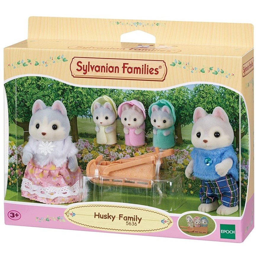 Sylvanian Families Família dos Huskys - Epoch - Mom & Baby