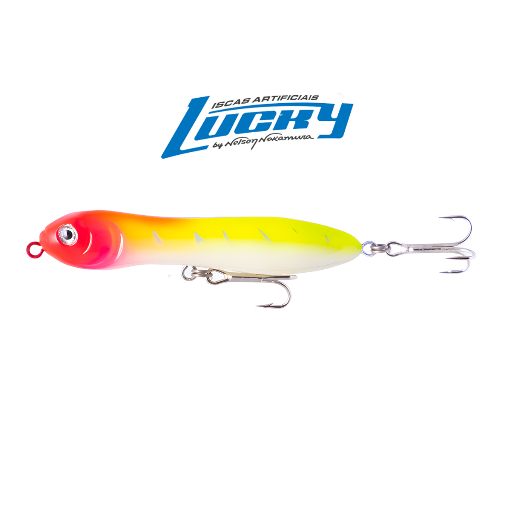 Isca Artificial Nelson Nakamura Superficíe Zig Zarinha 90 Lucky em Oferta na Shopee