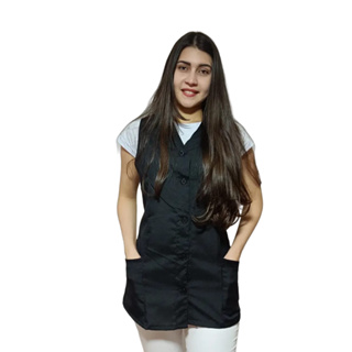 JALECO REGATA oxford Manicure, Professora, Cuidadora, Esteticista, Babá, Copeira em Oferta na Shopee