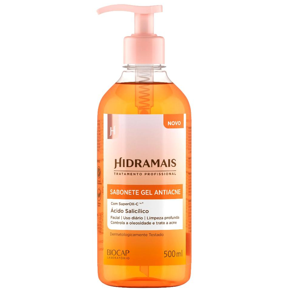 Sabonete Gel de Limpeza Antiacne 500ml Hidramais