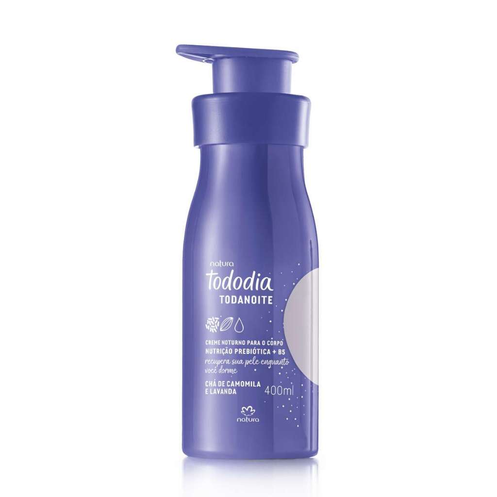 Creme Noturno Chá de Camomila e Lavanda Para o Corpo Tododia Todanoite