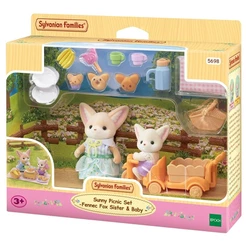 Sylvanian Families Piquenique Ensolarado Irmã e Bebê Raposas-do-Deserto