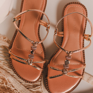 Sandália Feminina Rasteirinha Gaia Musa Fashion Estilosa Confortável Modinha em Oferta na Shopee