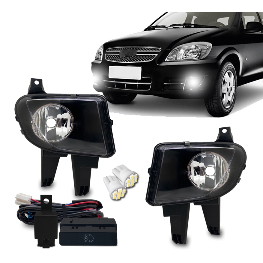 Kit Farol Milha Celta 2011 2012 2013 Prisma Bt Mod Original
