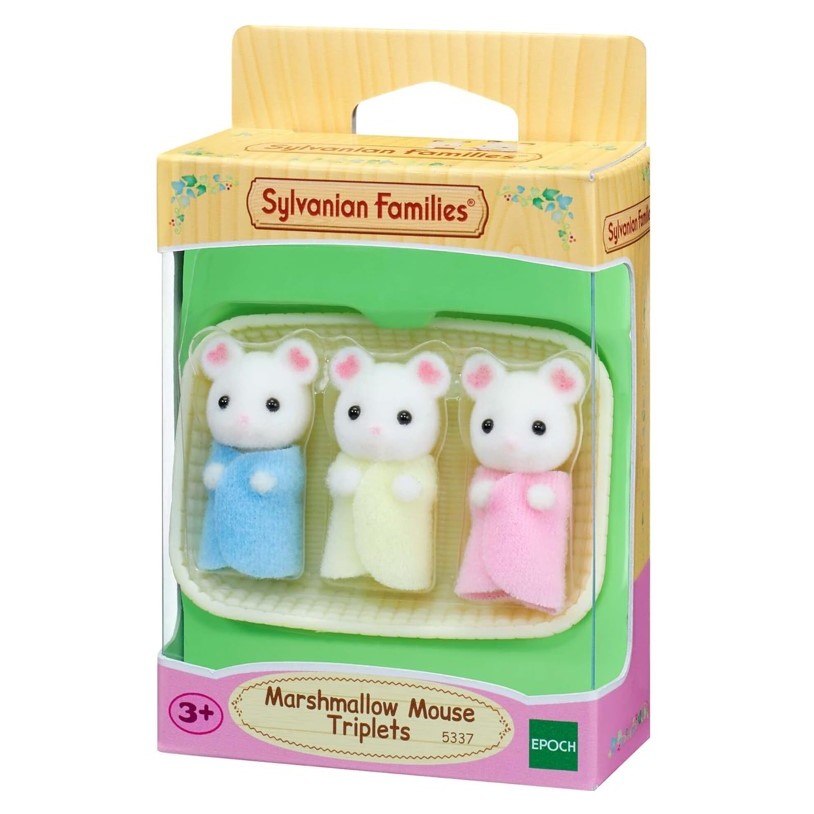 Sylvanian Families Trigêmeos Rato Marshmallow 5337 Epoch em Oferta na Shopee