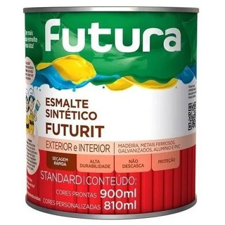 Tinta Esmalte Sintético Para Madeira E Metais Futura 900ml Todas as cores em Oferta na Shopee