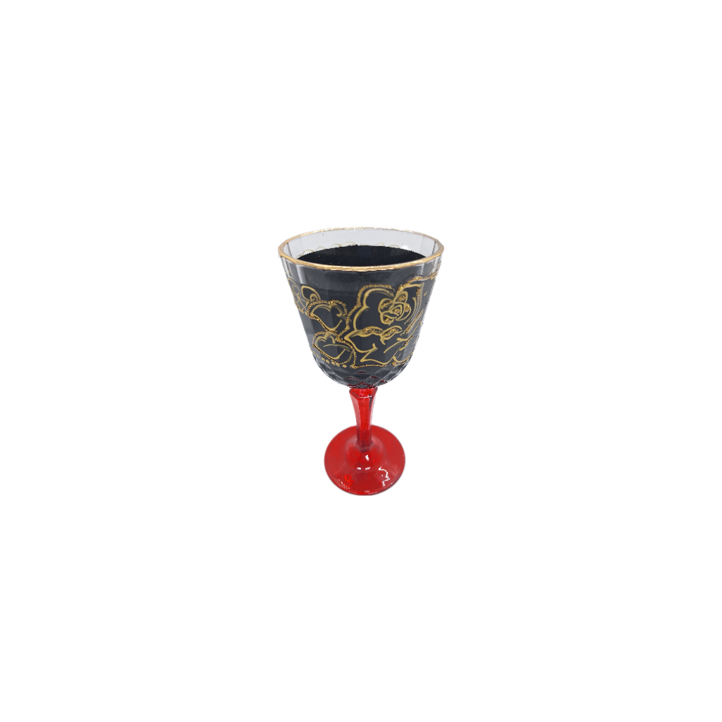 Taça Decorada Borda Dourada Cigana Pomba Gira Maria Padilha