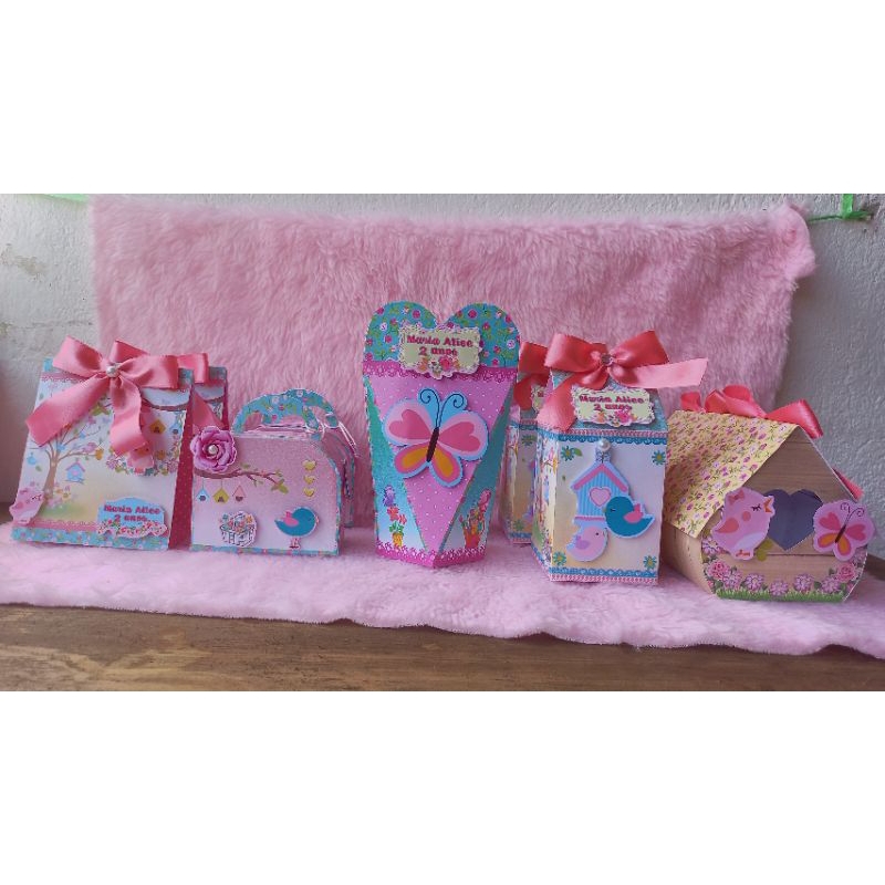 kit festa Jardim Encantado/ lembrancinha de aniversário/caixa personalizada