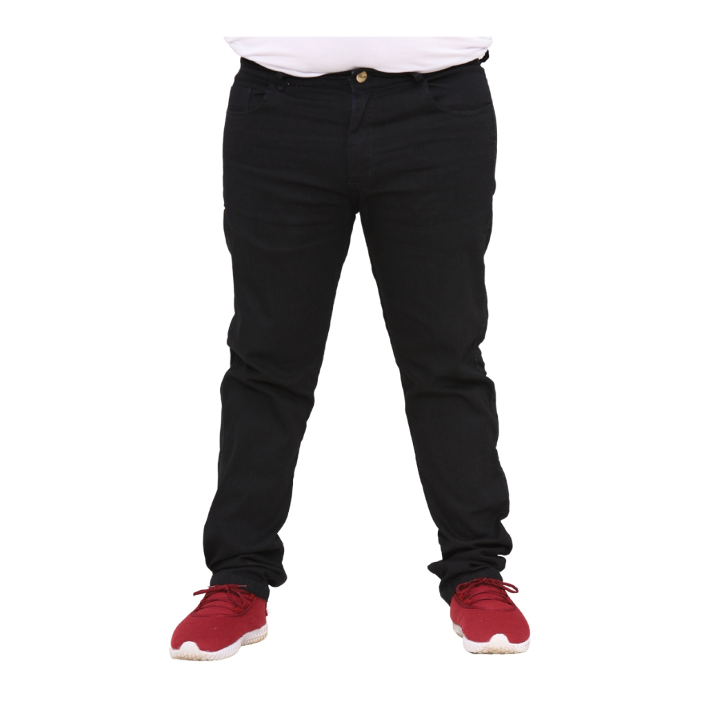 Calça Jeans Masculina Plus Size Preta em Oferta na Shopee