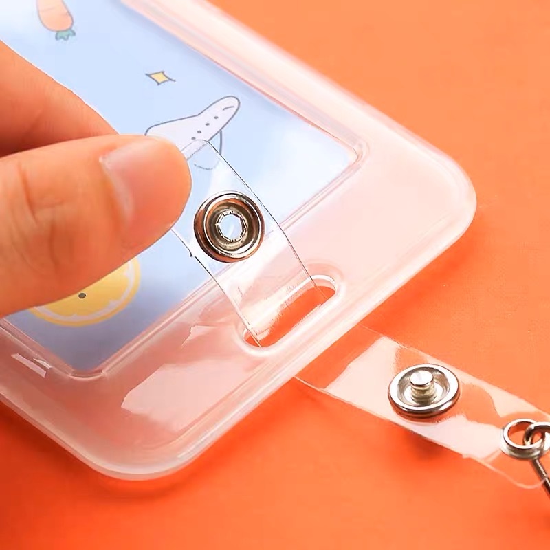 Porta Crachá Cracha com Cordão - Bilhete Único & Cartões cores lindas coloridas clean em Oferta na Shopee