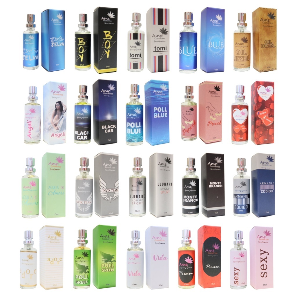 Perfume Amei Cosmeticos Alta Fixação 33% de Essência Importada 17ml Parfum
