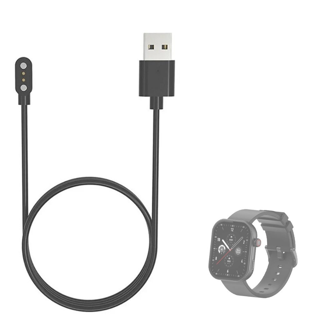 Carregador Usb Compatível Com Smartwatch Zeblaze BTALK PLUS 1 Metro