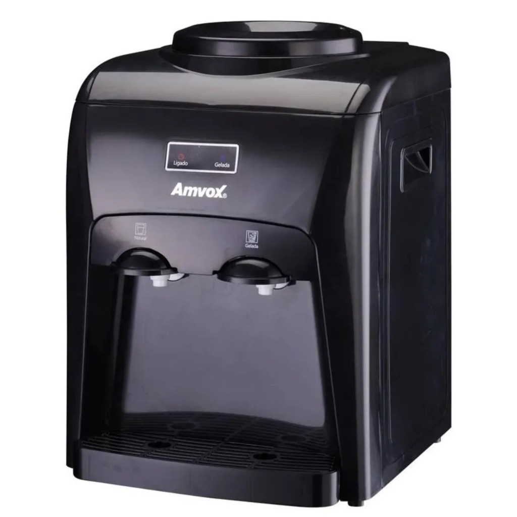 Bebedouro Filtro Elétrico de Galão de Água Natural ou Gelada Bivolt Preto  - Amvox - Home Appliances
