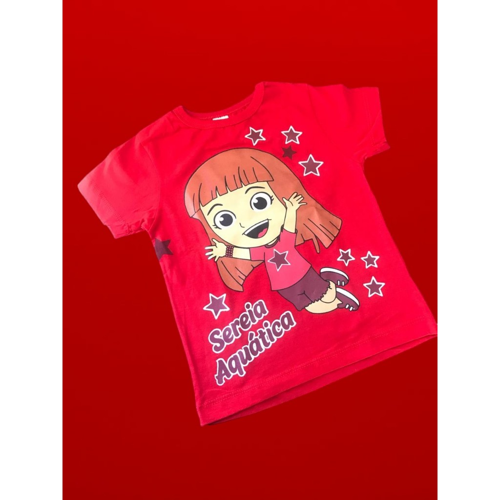Camiseta Infantil Gi Sereia Aquática Lucas Luccas Neto