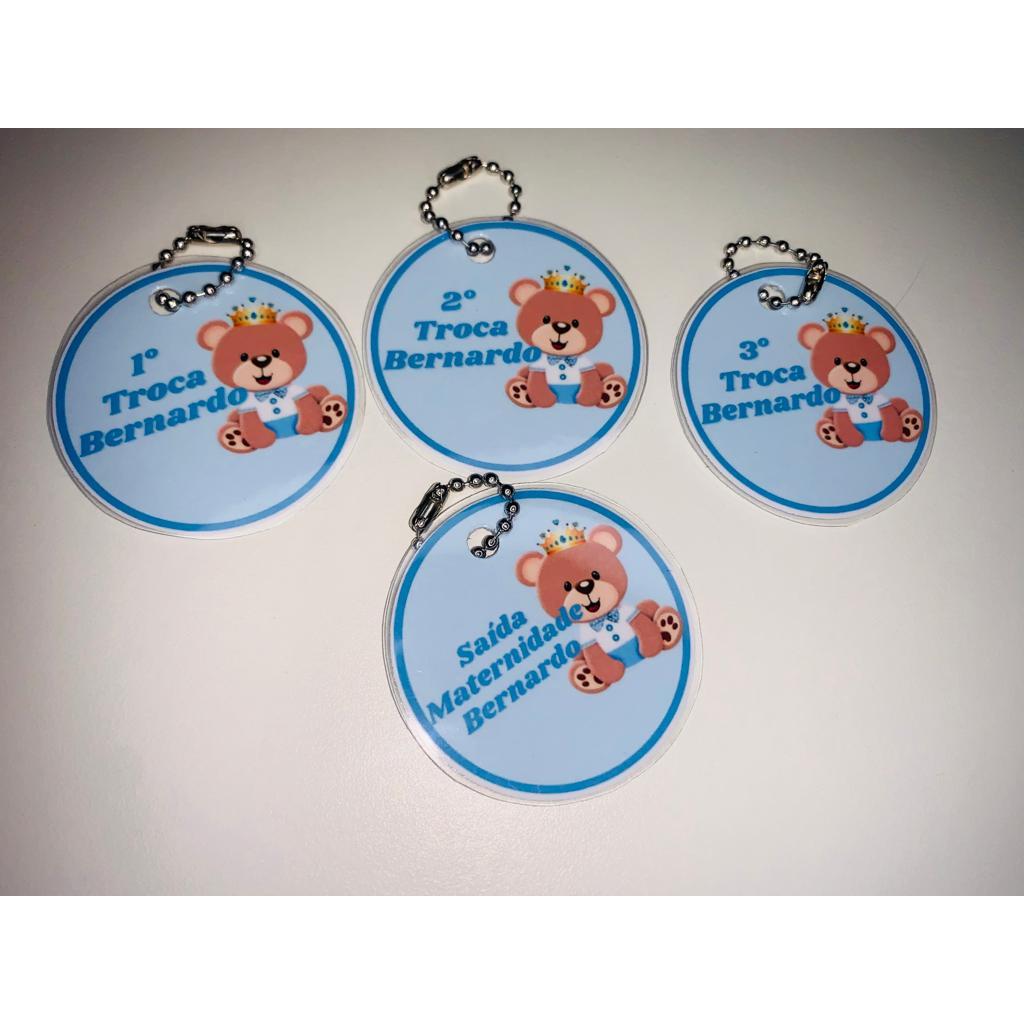 1 TAG personalizada com nome e tema em Oferta na Shopee