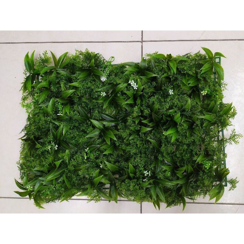13 Placa de Grama Artificial Grande 40x60cm Muro Ingles