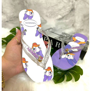 Chinelo Feminino de Personagens Bico Quadrado