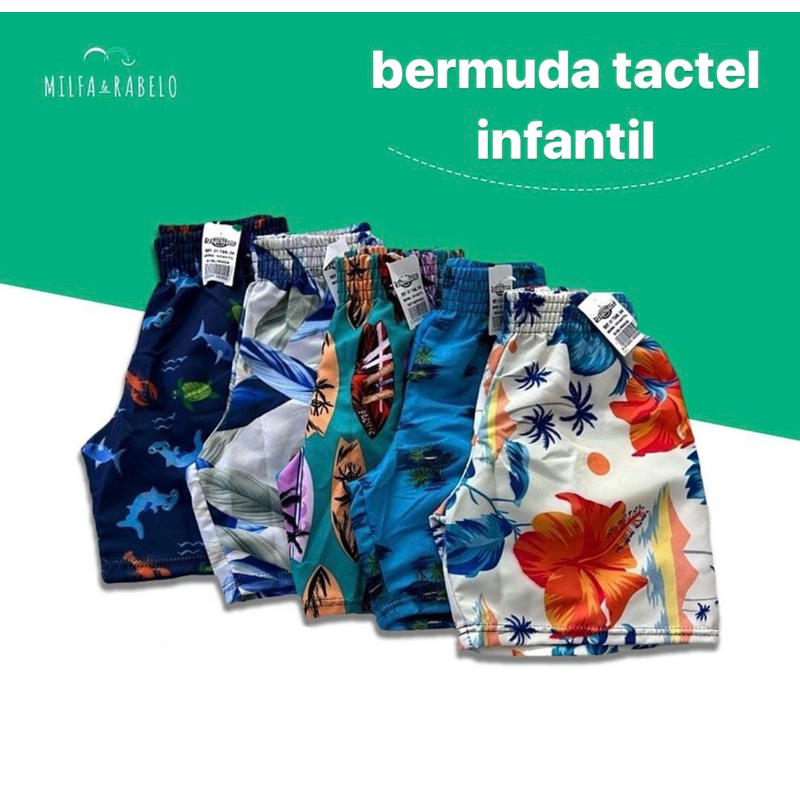 5 bermudas tactel infantil menino | short de brincar, short de praia, short de banho, bermuda escolar