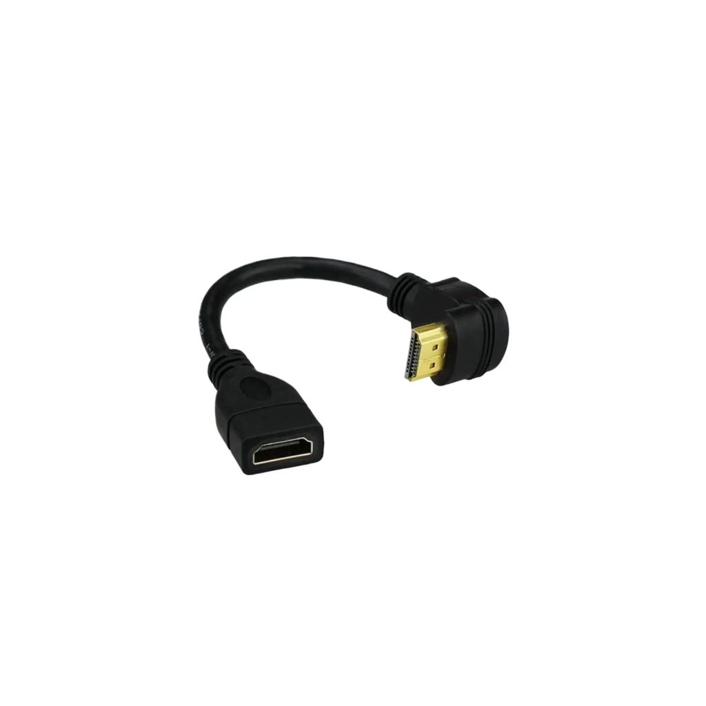 Cabo Hdmi Macho-femea 90º  Em L Para Chromecast