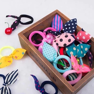 Kit 288 Xuxinhas De Cabelo Com Lacinho Orelhinha Elástico Rabicó Excelente Para Lembrancinhas em Oferta na Shopee