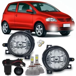 Kit Farol Milha Neblina Fox 2003 04 05 06 A 09 + Super Led H3 6000k