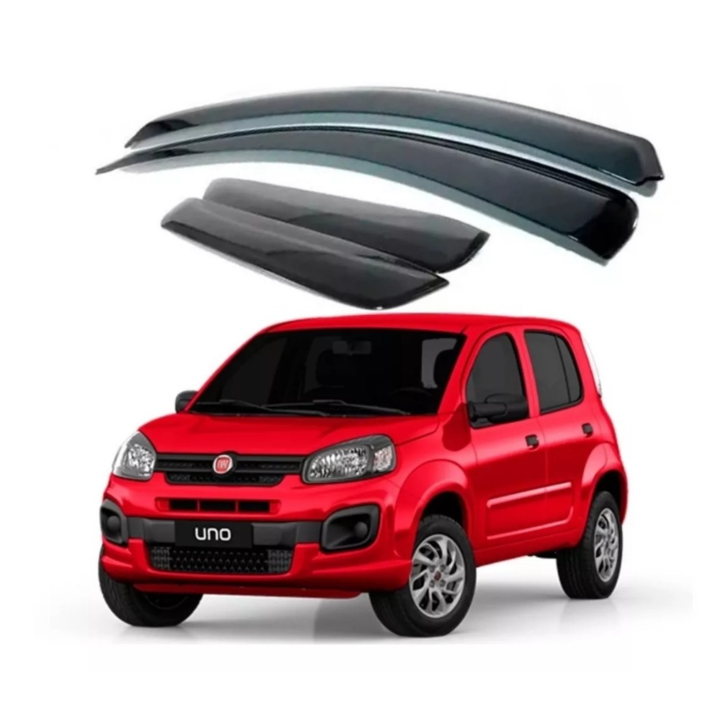 Jogo Calha De Chuva Fiat Uno Vivace 2010 a 2021 4p