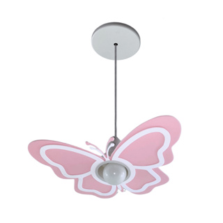 Luminária Borboleta Rosa Pendente Quarto infantil lustre decoração quarto de menina pendente branco em Oferta na Shopee
