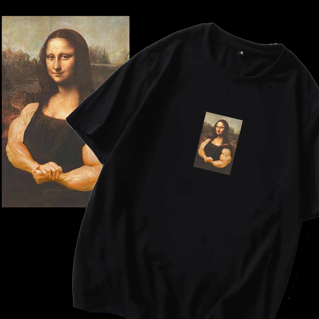 Camisa Oversized Estampado Monalisa Maromba Camiseta Streetwear Lançamento
