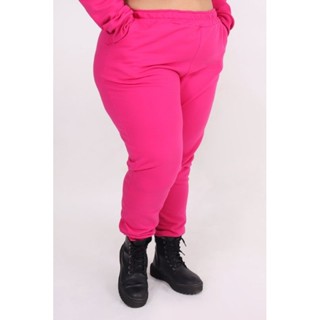 Calça Moletom Feminina Jogger Inverno Grossa Quentinha Inverno - P AO PLUS G3