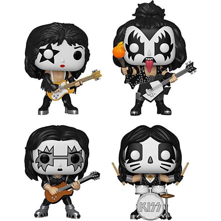 Imã de Geladeira Rock Coleção Banda Kiss Kit com 4