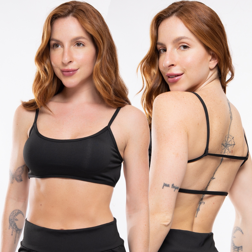 Top Cropped Costa Nua Feminina Faixa Fitness Alcinha Sem Bojo Moda Gringa Blogueira Verão 124