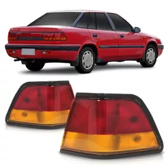 Lanterna Traseira Espero 1993 1994 1995 1996 1997 Canto Bicolor Lente Estriada Acrilico