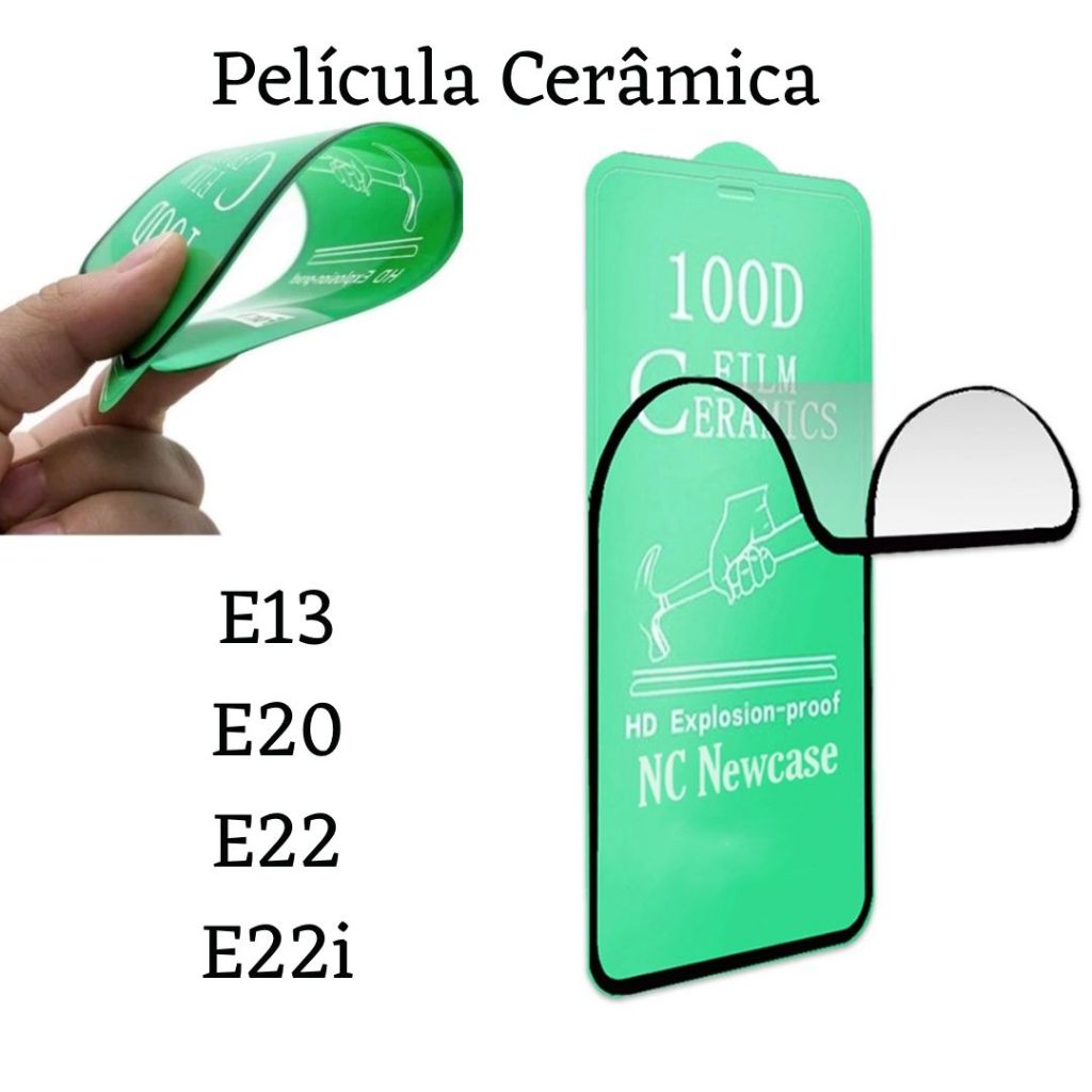 Película Cerâmica 3D Hidrogel Flexível Para Motorola Moto E13 / E20 / E22 / E22i