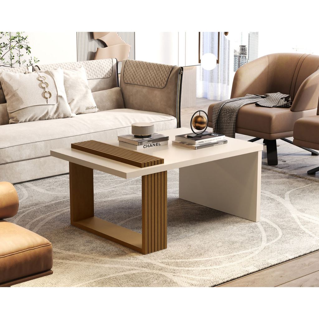 Mesa De Centro Retangular Sala Moderna Decorativa Promoção