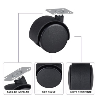 Rodinha Rodizio Giratório  Kit 4 ou 8 Peças 4cm Giro 360°  Resistente Fácil Versátil Mesas Moveis em Oferta na Shopee