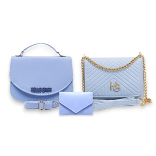Kit Bolsa Feminina Transversal De Ombro E Lado Bolsas Kits 3 Peças