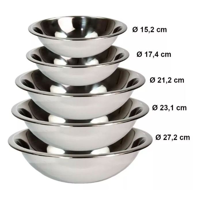 Saladeira Tigela Inox Vasilha Bacia Grande